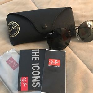 RayBan Round Metal Black-on-Black Sunglasses